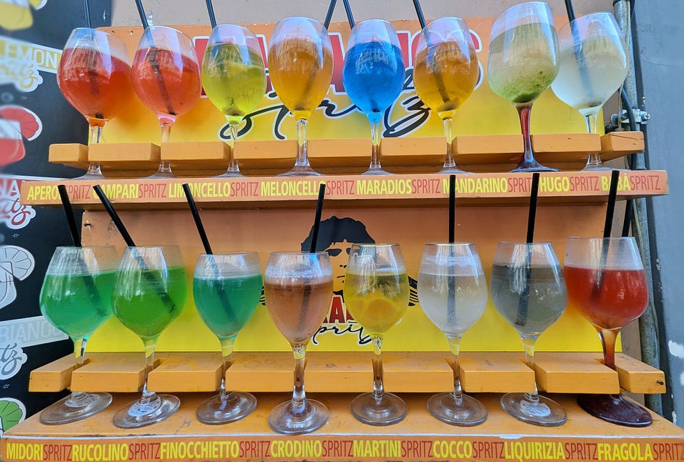 Naples Spritz de toutes les couleurs