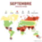 Où partir en Septembre ? Carte mondiale des climats en septembre