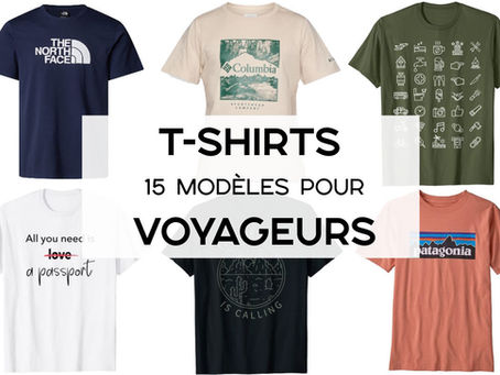 Les meilleurs t-shirts de voyage pour globe-trotters