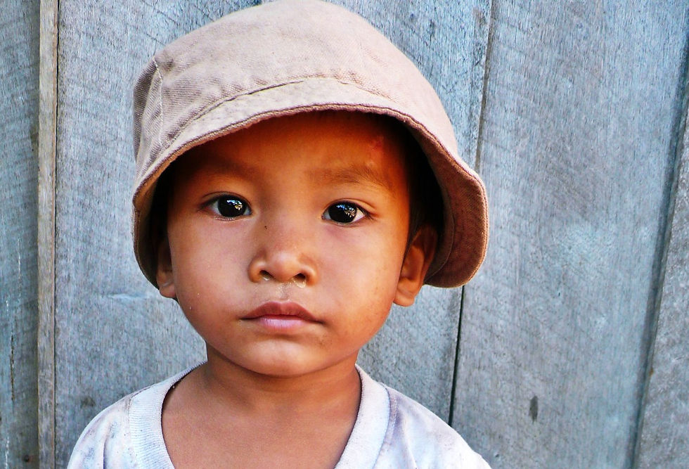Enfant Cambodge à Kratie