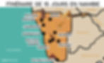 Carte itinéraire 15 jours en Namibie