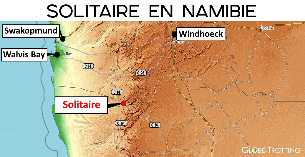 Carte Solitaire en Namibie