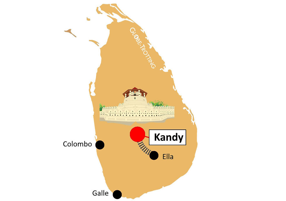 Carte Kandy Sri Lanka