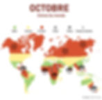 Où partir en Octobre ? Carte mondiale des climats en octobre