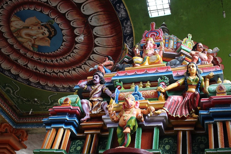 MATALE : Visite d'un temple hindou