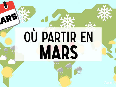 Où fait-il beau en Mars dans le Monde ?