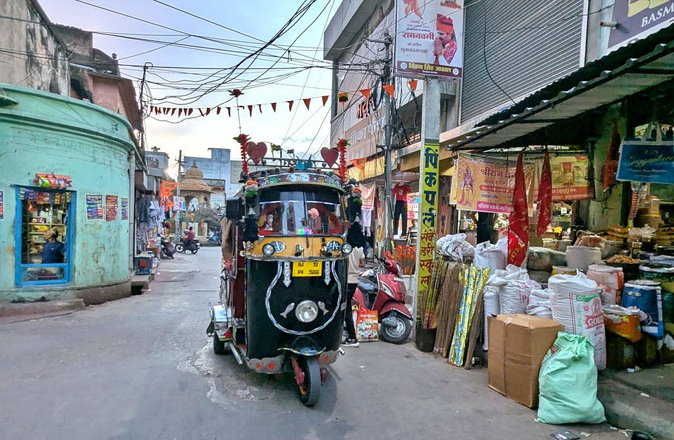 tuk tuk rue de Nawalgarh Rajasthan