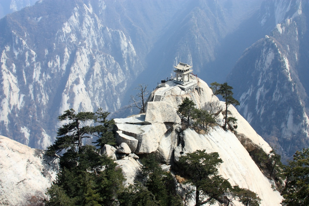 Les Temples du Mont Hua Shan en Chine