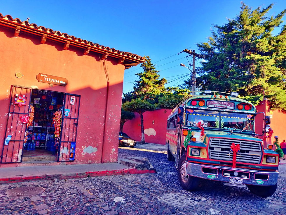 chicken bus Guatemala