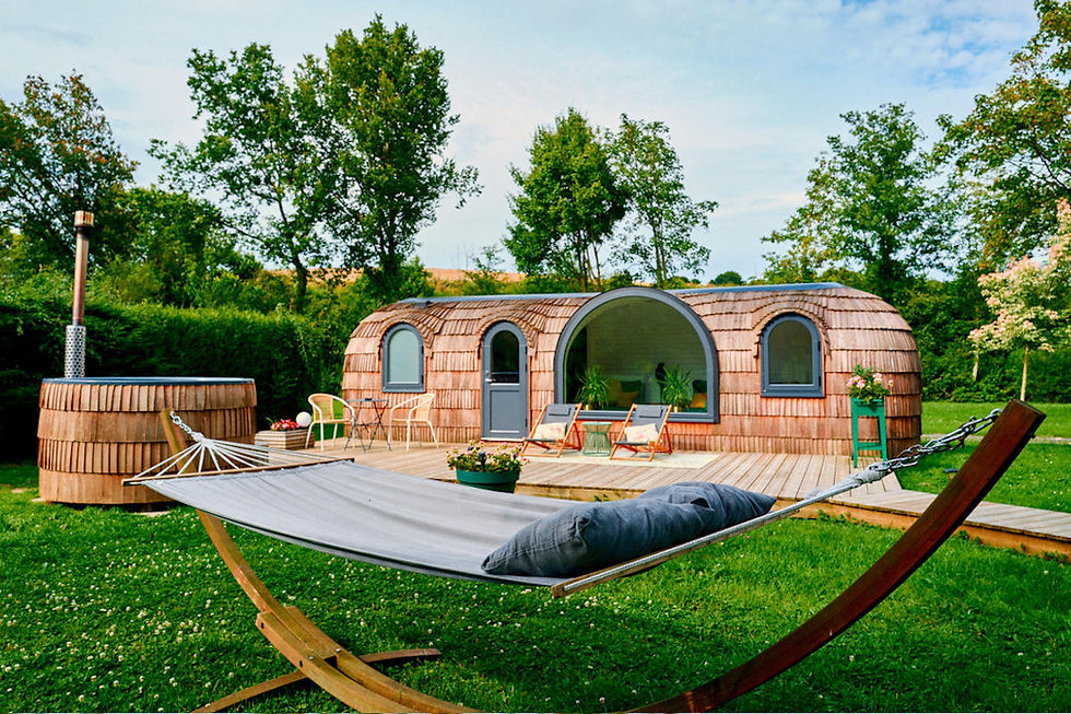 cabane en pleine nature avec bain nordique et sauna proche de Paris