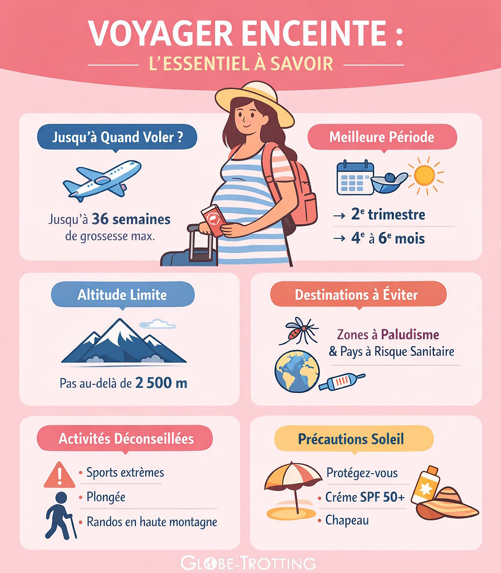 Voyager enceinte infographie