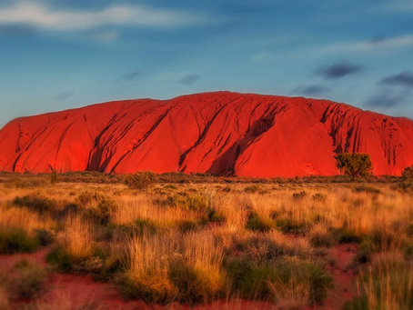 Uluru, montagne rouge en Australie