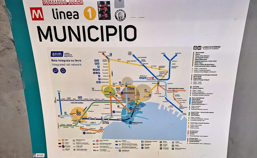 Plan métro Naples