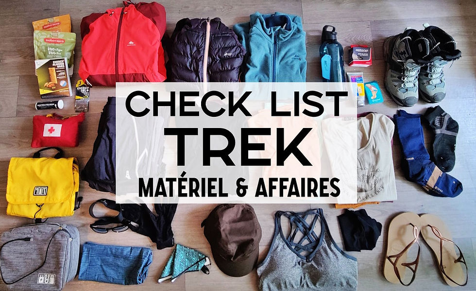 Check liste pour un Trek