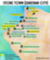 Plan simplifié de Stone Town