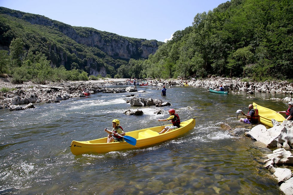 Les Gorges de l'Ardèche en canoë-kayak