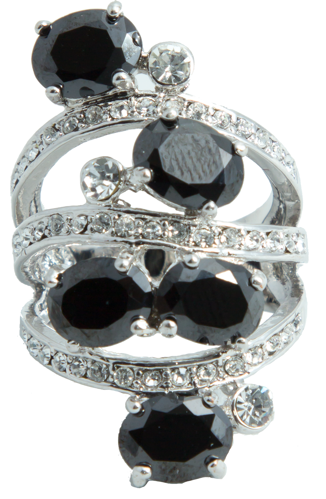Black Onyx Capri Ring (Size 8)
