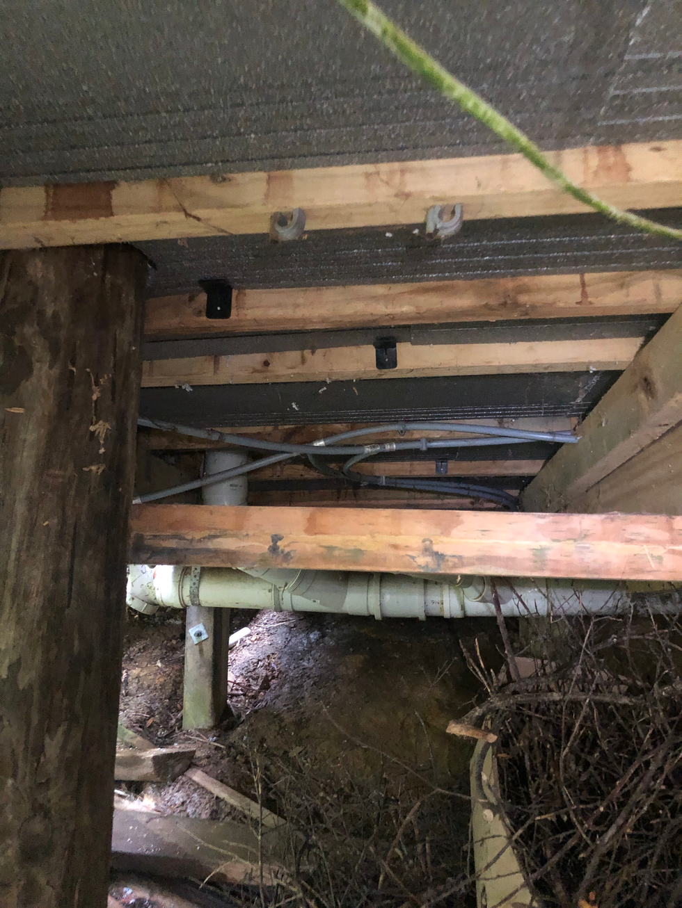 Underfloor Bathroom Extension