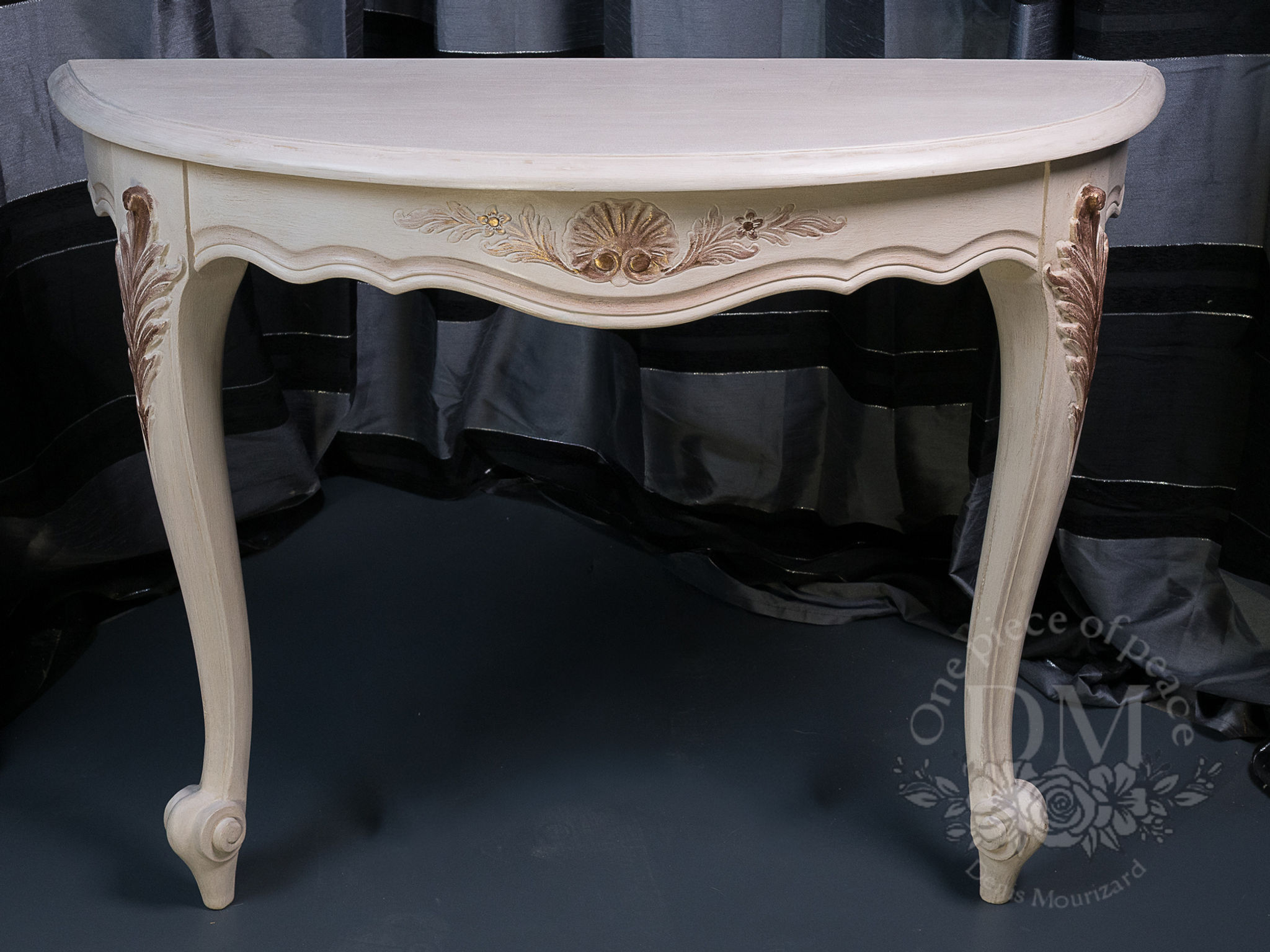 Console murale style Louis XV – Restauration & Patine vieillie or