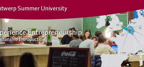 SUMMERSCHOOL 'experience entrepreneurship'