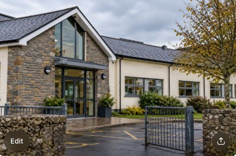 Modern building exterior with home insulation services.