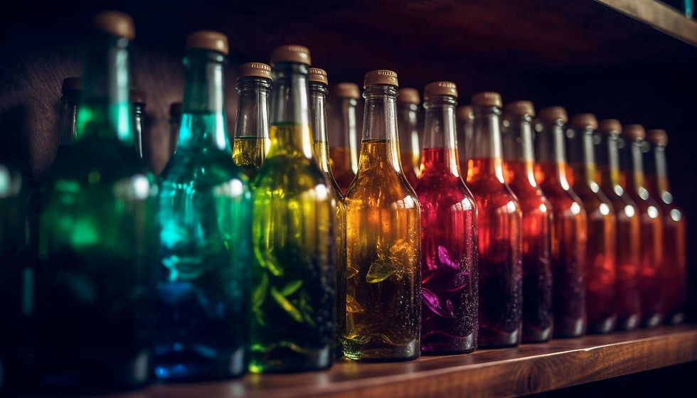 various bottle and cap design