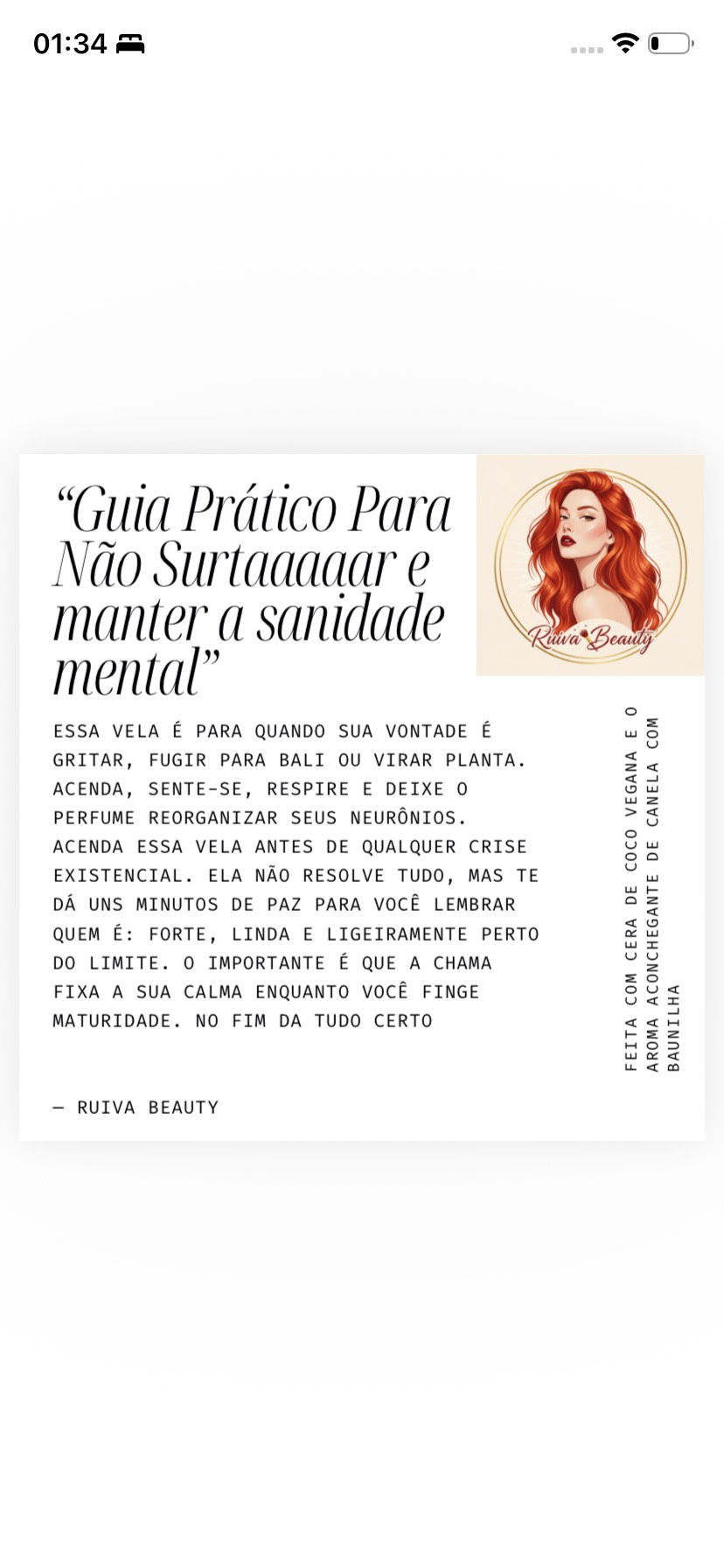 Miniatura: Velas ruiva beauty 