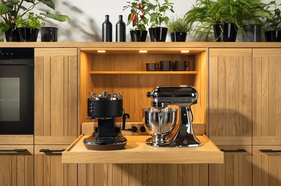 Contemporary Team 7 kitchen with high-end kitchen cabinets and European modern kitchen design