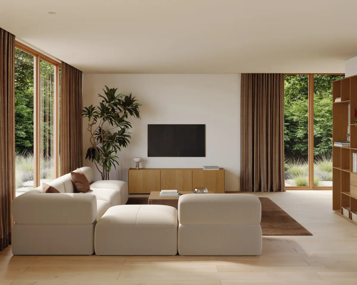 Biophilic Living Room  Inspiration