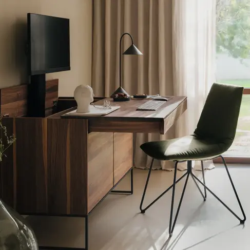 TEAM 7 Filigno Writing Desk with Hidden Monitor and Storage
