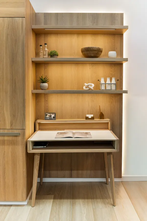 TEAM 7 Sol Secretary Solid Wood Writing Desk Display