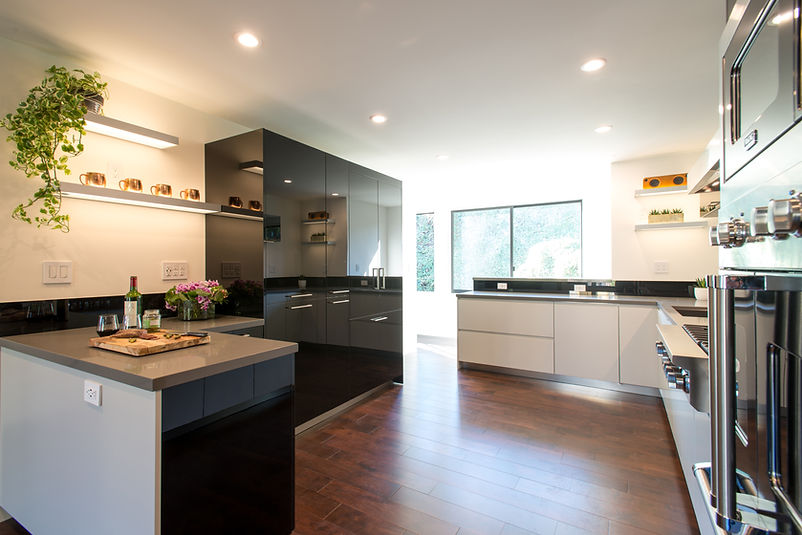 Minimalist custom European kitchen