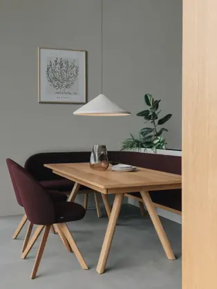 TEAM 7 taso table  solid wood dining table for modern San Francisco apartments