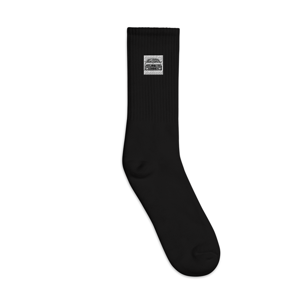 Thumbnail: Embroidered Crew Socks | SOCCO SC200