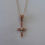 Thumbnail: Vintage Style Petite Diamond Cross Necklace In Any Color 14K Gold