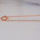 Thumbnail: Vintage Inspired 14K Rose Gold Diamond Necklace