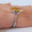 Thumbnail: Matte 14K White Gold 2.26 Carat Marquise Shape Citrine Solitaire Engagement Ring