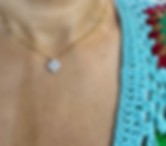 14kt Yellow Gold Cubic Square-Shaped CZ Necklace
