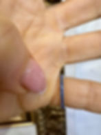 Thumbnail: Dainty 18kt White Gold Blue Sapphire Eternity Band
