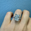 Thumbnail: 14kt White Gold Laboratory Grown 4.51 ctw Rectangular Modified Brilliant Diamond