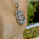Thumbnail: 14kt White Gold Aquamarine And Diamond Halo Necklace