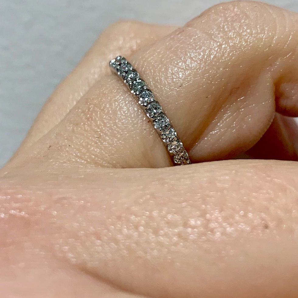 Thumbnail: 14kt White Gold 0.80 Carat Round Diamond Eternity Band