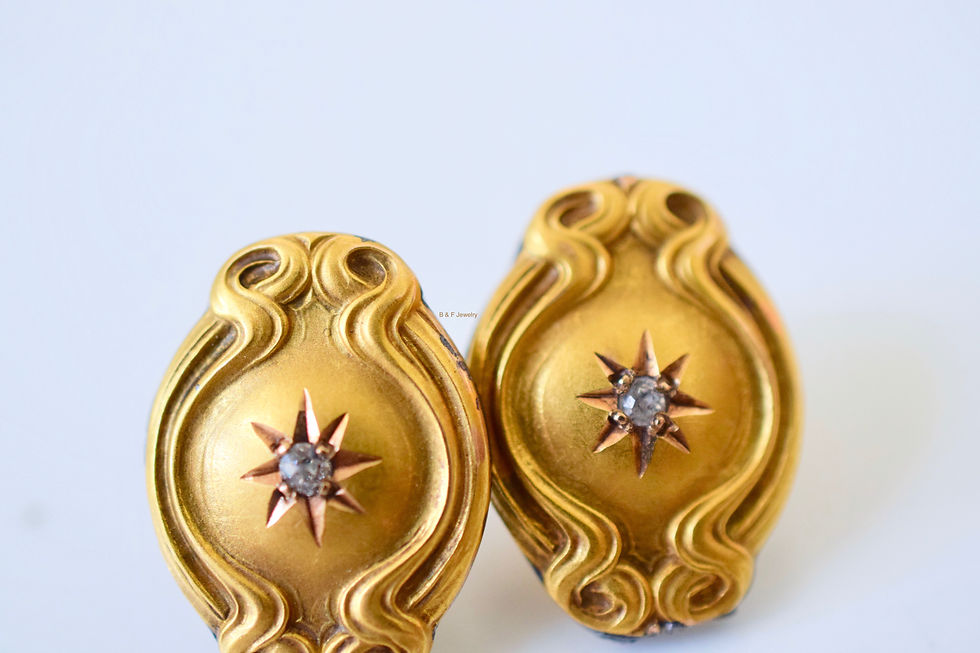 Thumbnail: Vintage Diamond Earrings