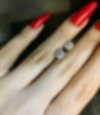 Thumbnail: 14kt White Gold Round Brilliant Cut 2.00 Carat Moissanite Studs