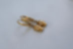 Thumbnail: 14K Yellow Gold Diamond Skull Earrings