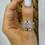 Thumbnail: Heavy 14kt Yellow Gold Wide Ribbed Diamond Band