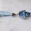 Thumbnail: 14K White Gold 17.03 Carat Blue Topaz Necklace