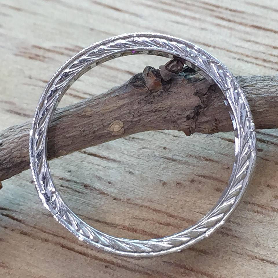 Thumbnail: Platinum Ruby And Diamond Band