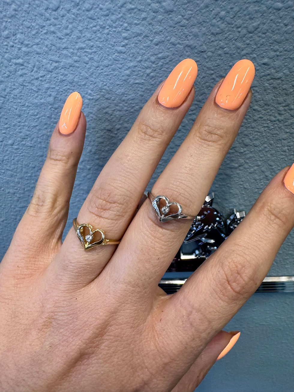 Thumbnail: 14K White Or Yellow Gold Diamond Heart Ring