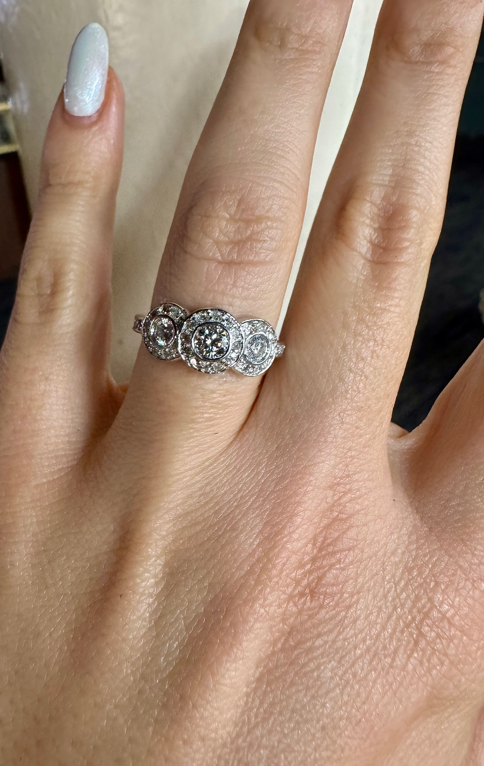 Thumbnail: 14kt White Gold Today, Tomorrow And Forever 3-Stone 1.00 Carat Diamond Engagemen